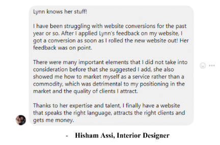 Hisham Assi Testimonial